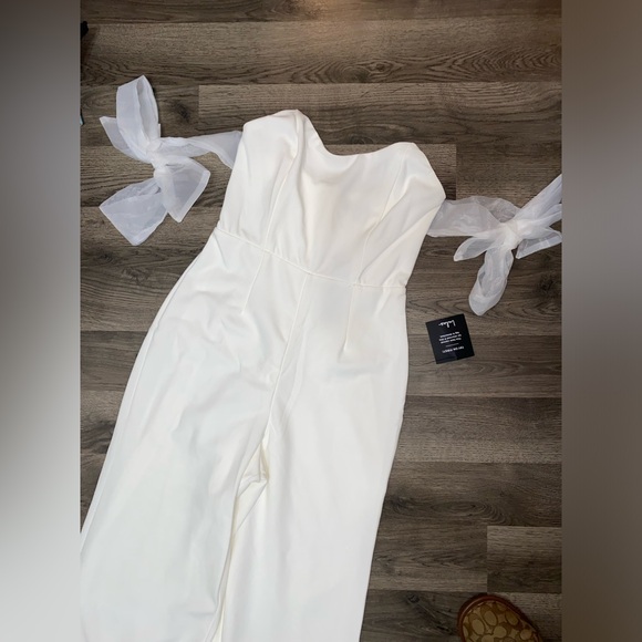 Lulus off the shoulder jumpsuit - Picture 1 of 3